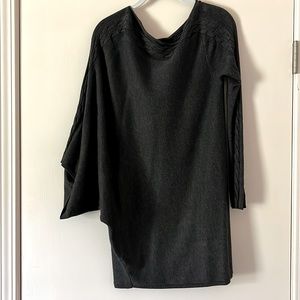 Etcetera gray asymmetrical Sweater S